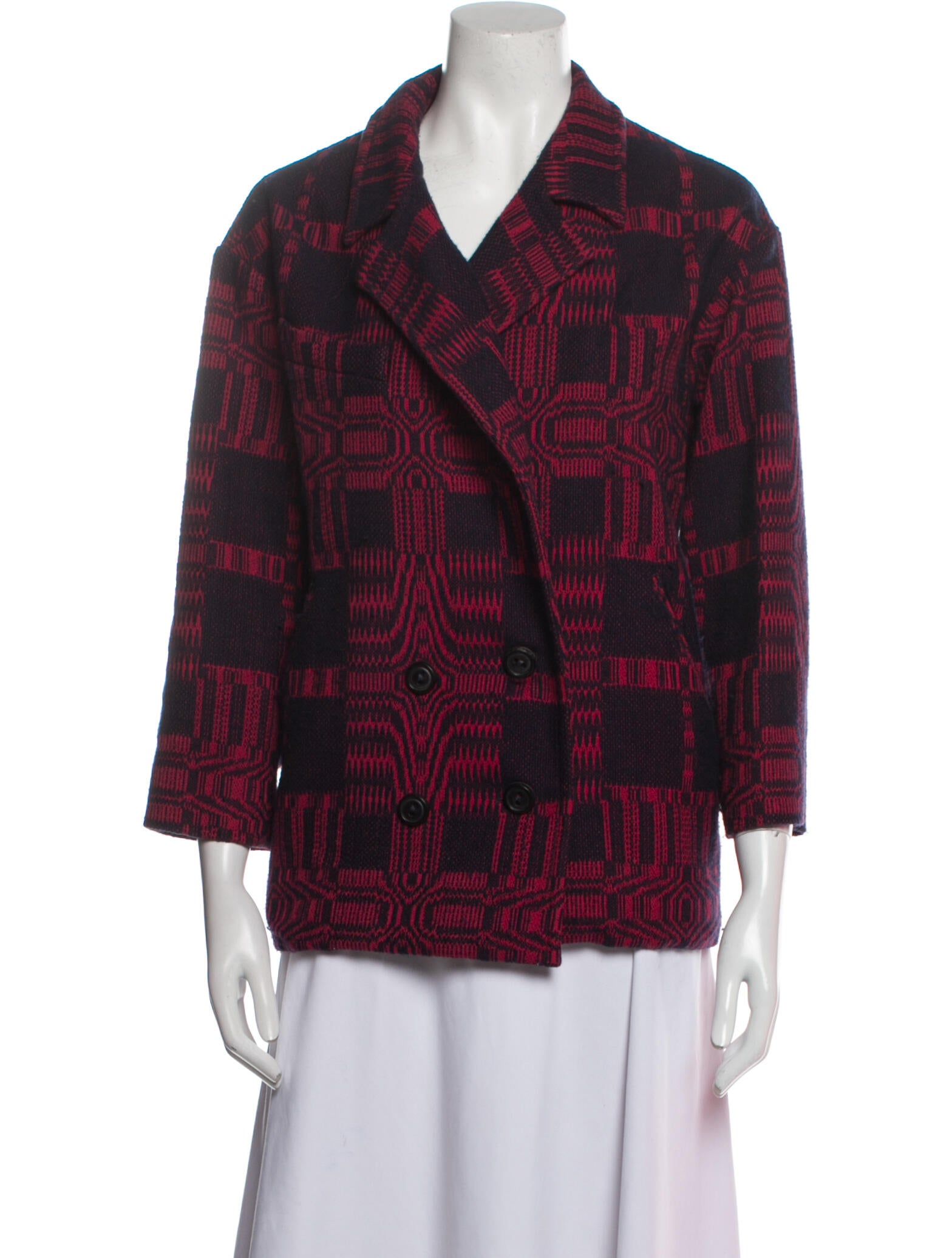 Isabel Marant Plaid Print Blazer