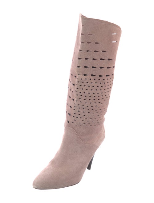 Isabel Marant Suede Cutout Accent Sock Boots