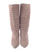 Isabel Marant Suede Cutout Accent Sock Boots