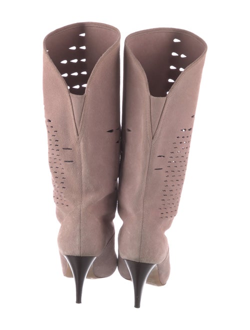 Isabel Marant Suede Cutout Accent Sock Boots