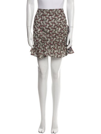 Isabel Marant Floral Print Mini Skirt