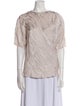 Isabel Marant Bateau Neckline Short Sleeve Blouse