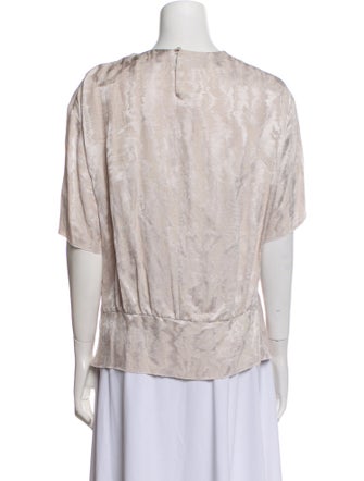 Isabel Marant Bateau Neckline Short Sleeve Blouse
