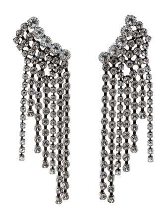 Isabel Marant Crystal Fringe Drop Earrings