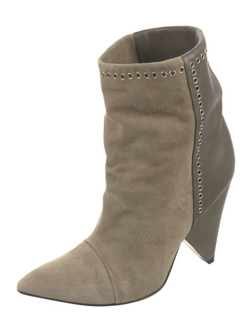 Isabel Marant Suede Eyelet Trim Boots