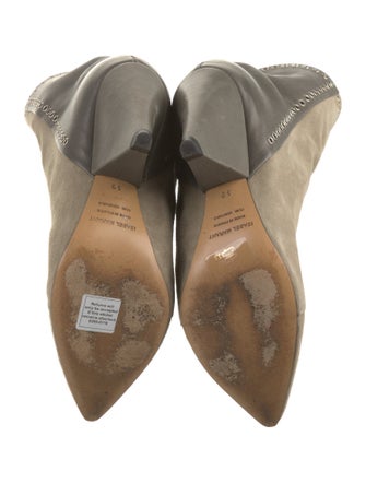 Isabel Marant Suede Eyelet Trim Boots