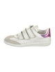 Isabel Marant Leather Colorblock Pattern Sneakers