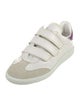 Isabel Marant Leather Colorblock Pattern Sneakers