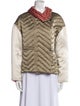 Isabel Marant Colorblock Pattern Faux Fur Jacket