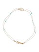 Isabel Marant Shell & Bead Ras Du Cou Strand Necklace