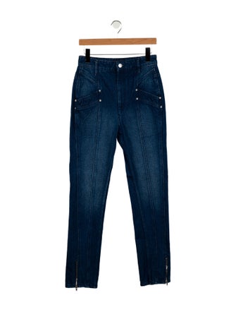 Isabel Marant High-Rise Straight Leg Jeans