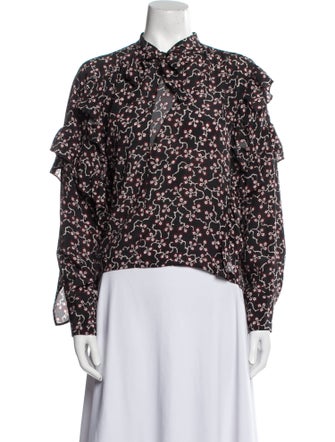 Isabel Marant Silk Floral Print Blouse