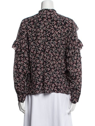 Isabel Marant Silk Floral Print Blouse