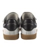 Isabel Marant Leather Scalloped Accent Sneakers