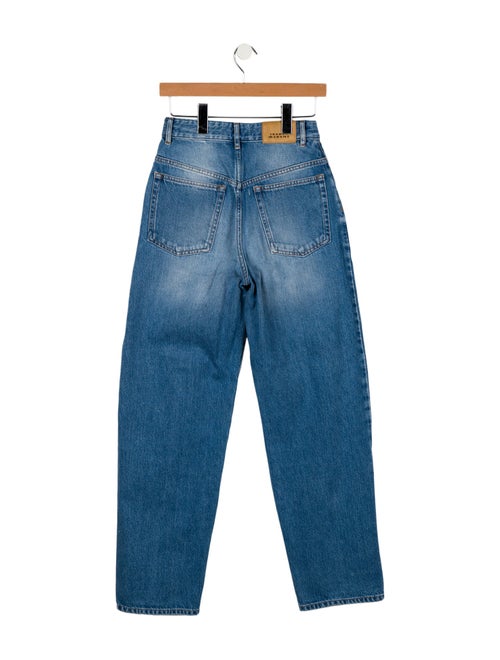 Isabel Marant High-Rise Straight Leg Jeans