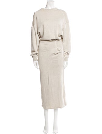 Isabel Marant Crew Neck Long Dress