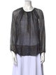 Isabel Marant Silk Scoop Neck Blouse