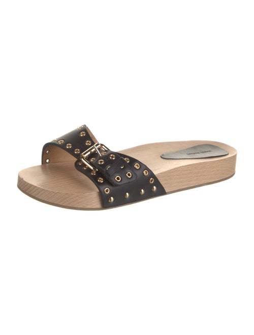 Isabel Marant Leather Studded Accents Slides