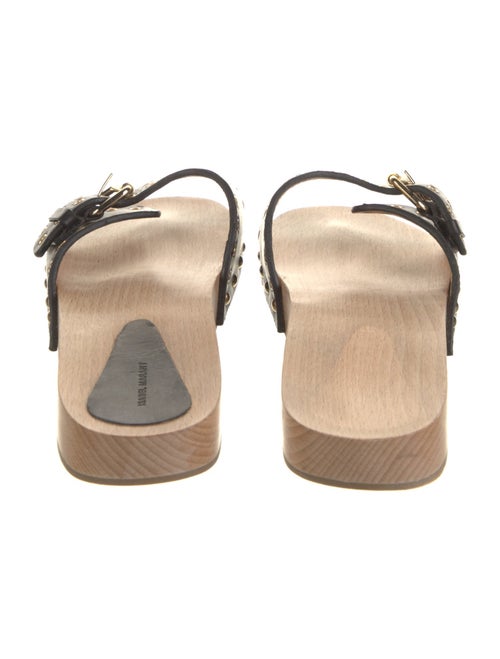 Isabel Marant Leather Studded Accents Slides