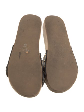 Isabel Marant Leather Studded Accents Slides