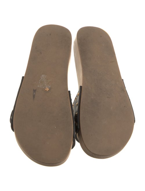 Isabel Marant Leather Studded Accents Slides