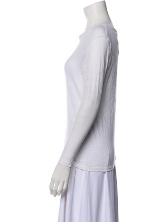 Isabel Marant Linen Bateau Neckline T-Shirt