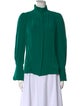 Isabel Marant Silk Mock Neck Blouse