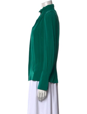 Isabel Marant Silk Mock Neck Blouse