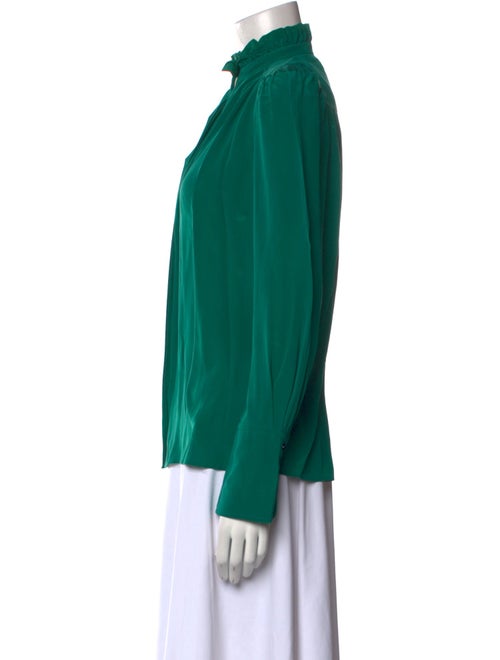 Isabel Marant Silk Mock Neck Blouse