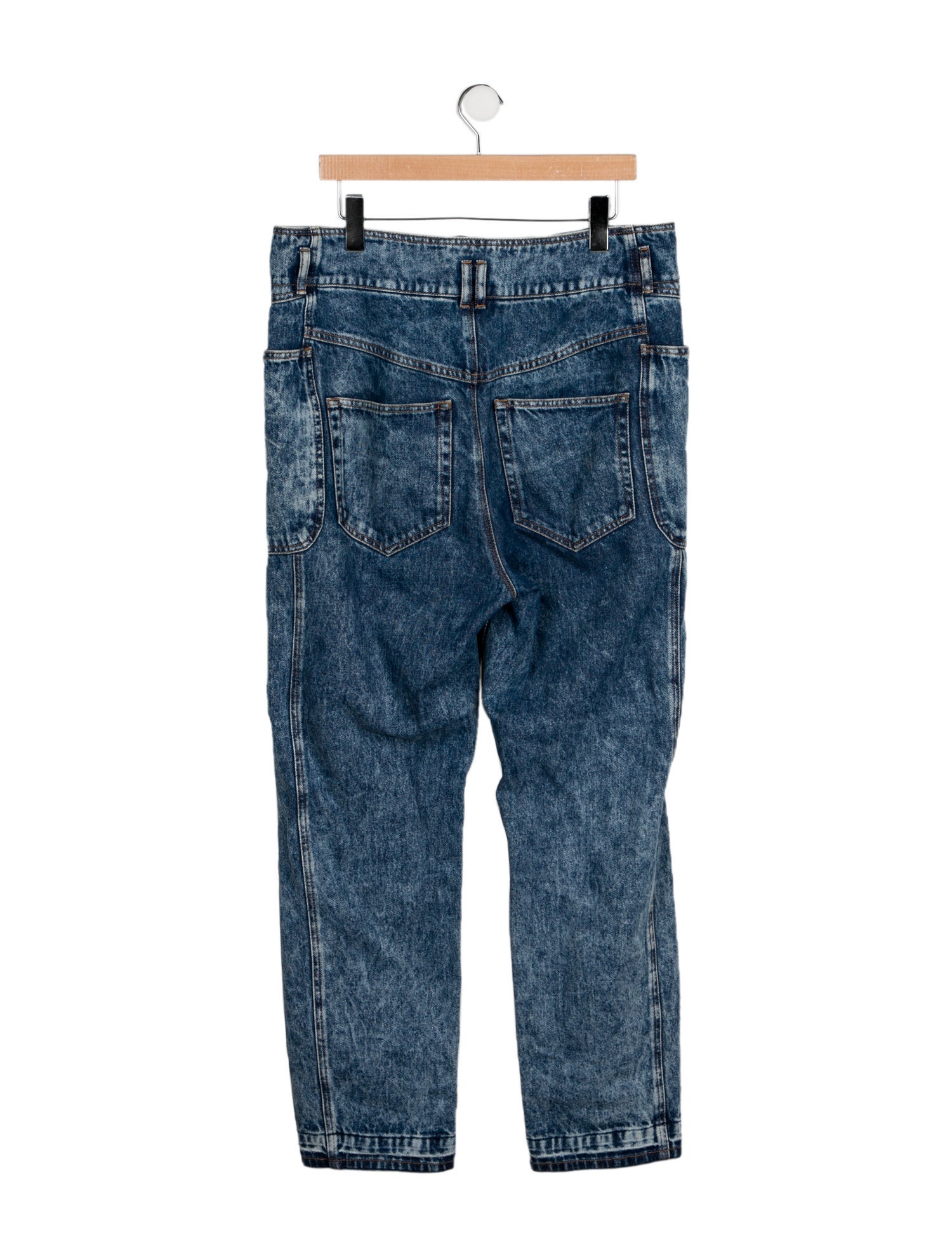 Isabel Marant High-Rise Straight Leg Jeans