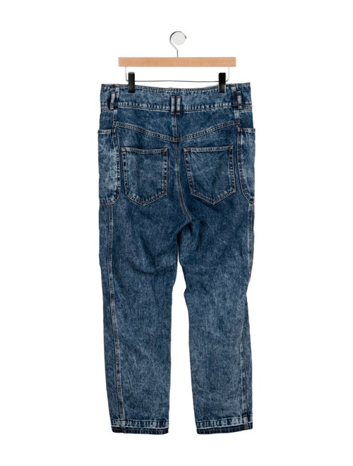Isabel Marant High-Rise Straight Leg Jeans