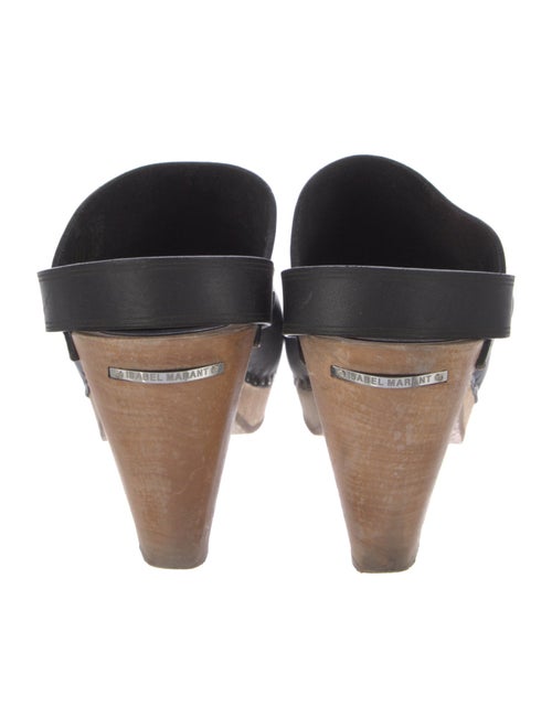 Isabel Marant Leather Studded Accents Slingback Pumps