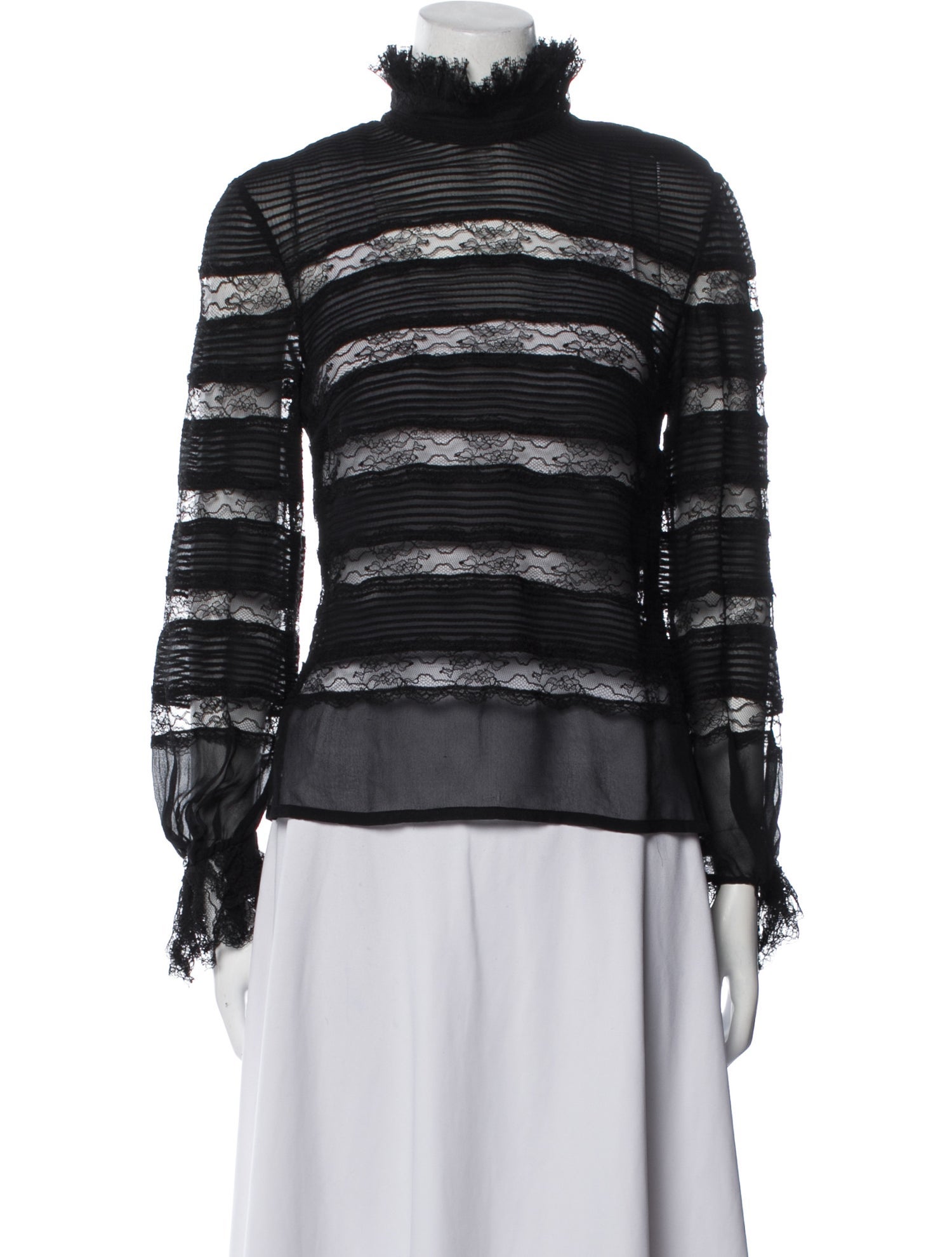 Isabel Marant Silk Lace Pattern Blouse