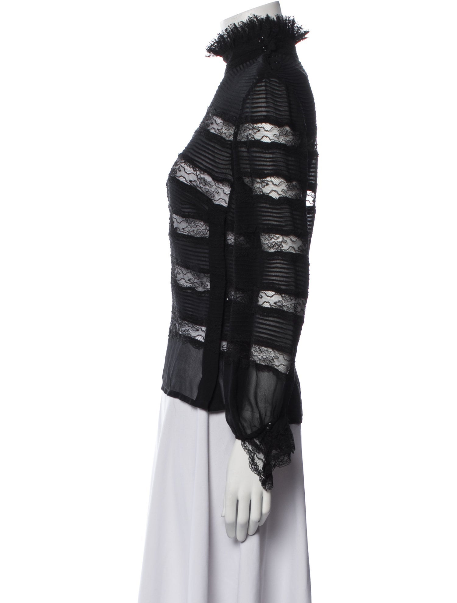 Isabel Marant Silk Lace Pattern Blouse