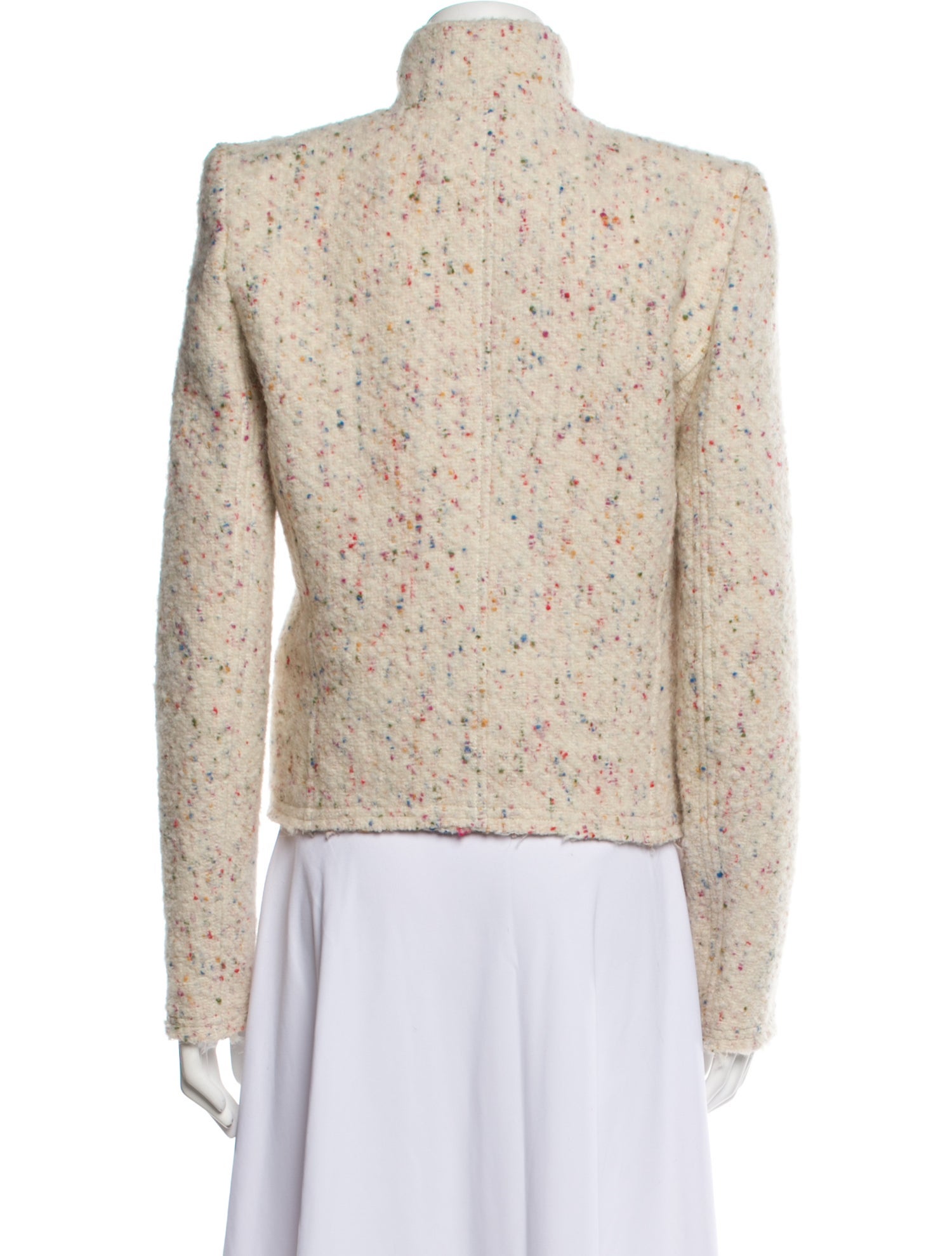 Wool Tweed Pattern Jacket