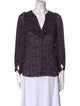 Isabel Marant Printed V-Neck Blouse