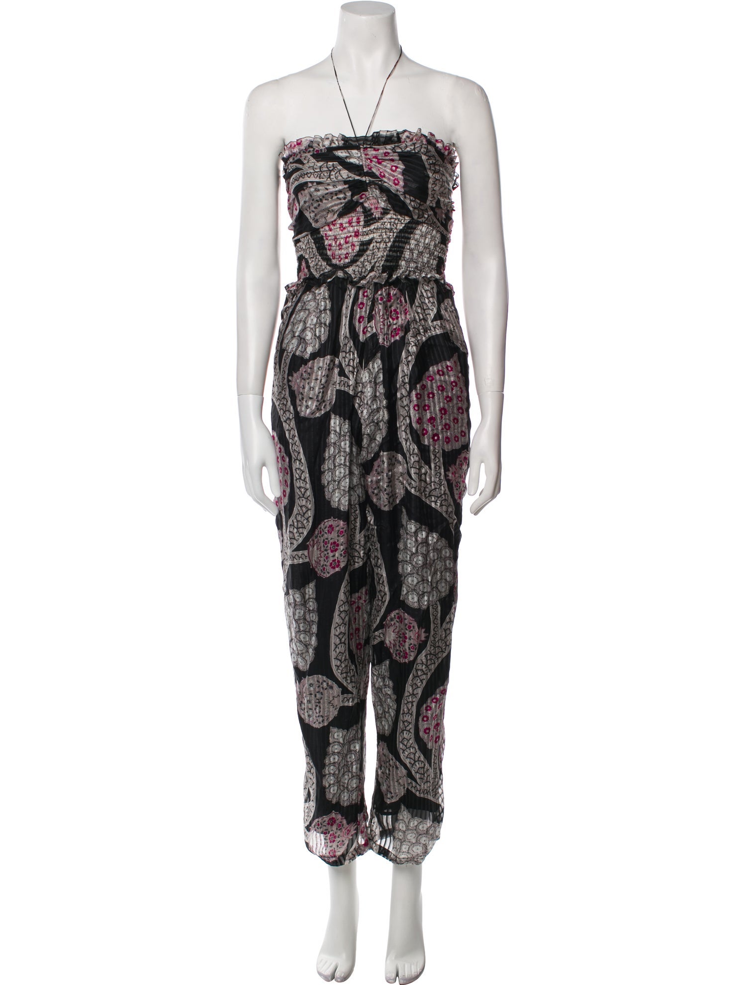 Isabel Marant Silk Printed Jumpsuit