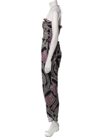 Isabel Marant Silk Printed Jumpsuit