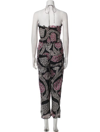 Isabel Marant Silk Printed Jumpsuit