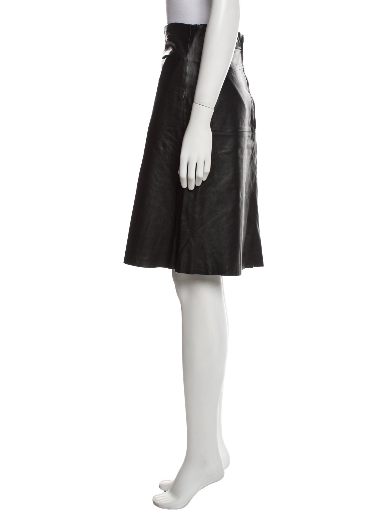 Isabel Marant Leather Knee-Length Skirt