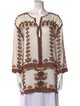 Isabel Marant Printed V-Neck Tunic