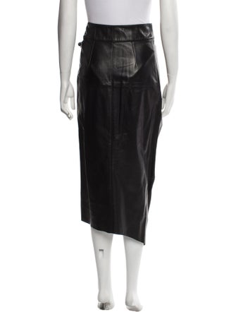 Isabel Marant Lambskin Midi Length Skirt
