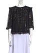 Isabel Marant Silk Bateau Neckline Blouse
