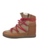 Isabel Marant Suede Printed Lace-Up Boots