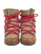 Isabel Marant Suede Printed Lace-Up Boots