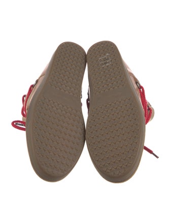 Isabel Marant Suede Printed Lace-Up Boots