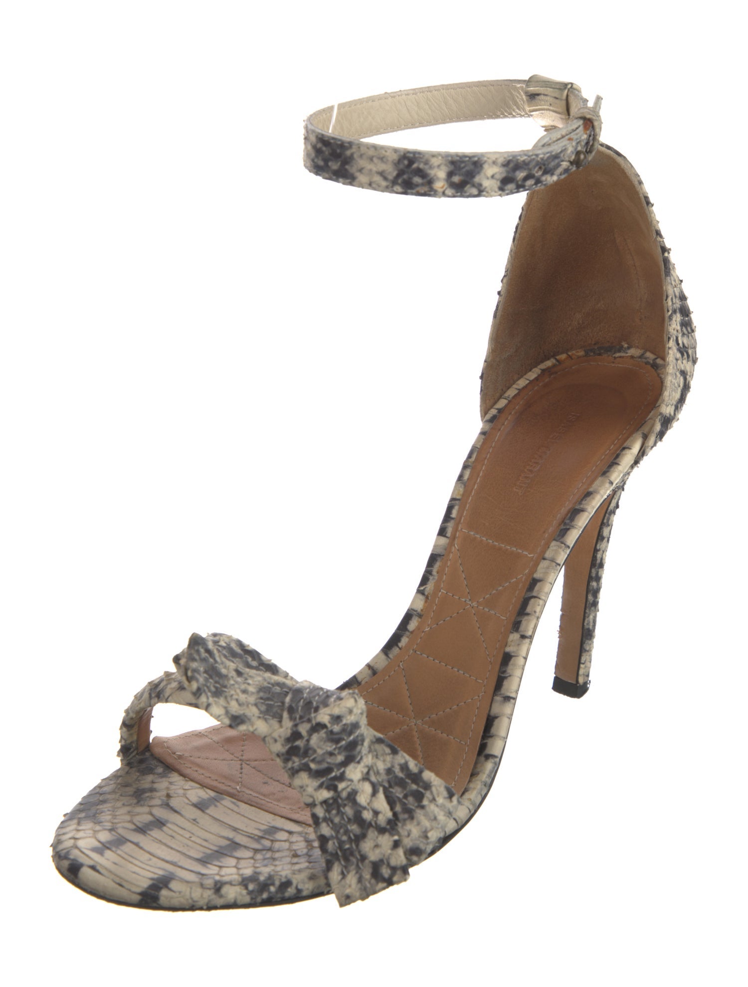 Isabel Marant Leather Animal Print Sandals