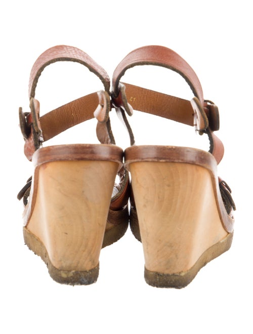 Isabel Marant Leather Whipstitch Trim Sandals