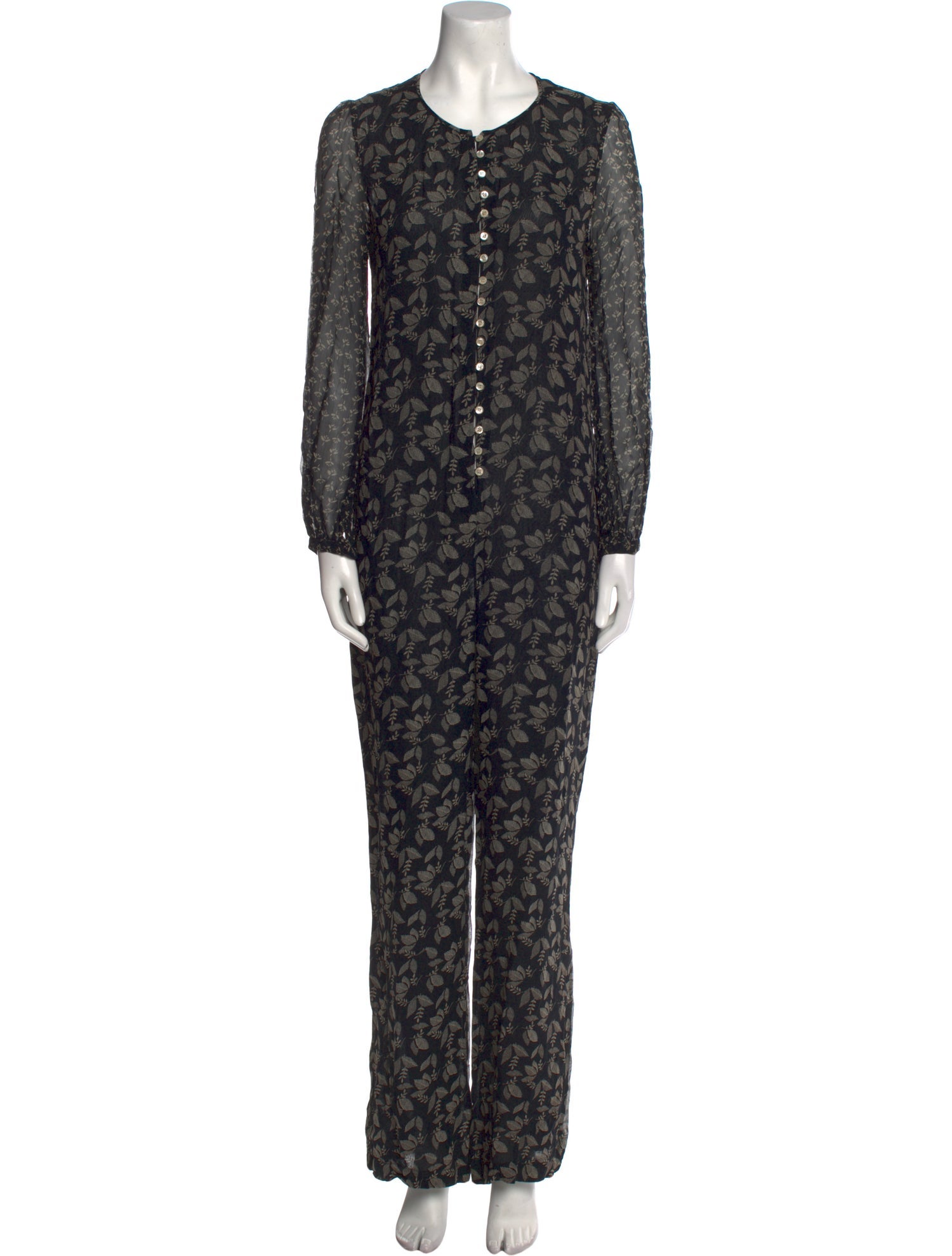 Isabel Marant Printed Crew Neck Jumpsuit
