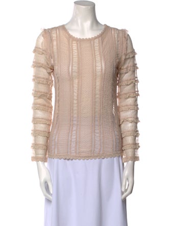 Isabel Marant Scoop Neck Long Sleeve Blouse